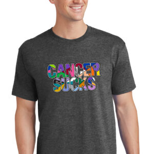 Multi-colored Cancer Sucks Unisex T-shirt