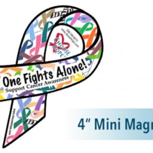 Mini No One Fights Alone® Multicolored Car Magnet