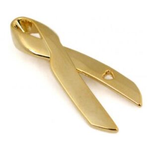 Cancer Awareness Ribbon Enamel Pin Box of 50 packaged in a box with full color label listing the cancer awareness ribbon colors and cancer types that they represent.