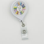 No One Fights Alone® Retractable Badge Holder
