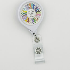 No One Fights Alone® Retractable Badge Holder
