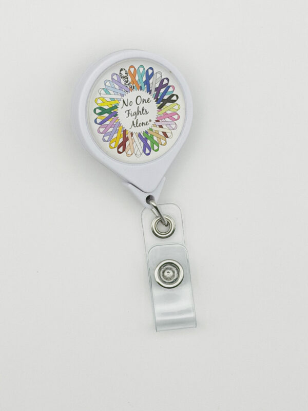 No One Fights Alone® Retractable Badge Holder