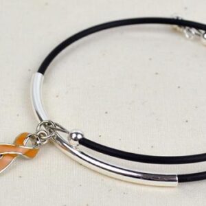 Inspire Awareness Wrap Bracelet w/ Ribbon Charm