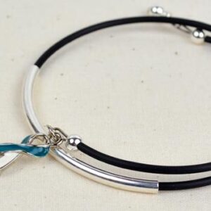 Inspire Awareness Wrap Bracelet w/ Ribbon Charm
