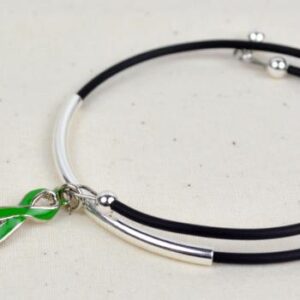 Inspire Awareness Wrap Bracelet w/ Ribbon Charm