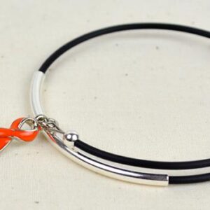 Inspire Awareness Wrap Bracelet w/ Ribbon Charm
