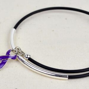 Inspire Awareness Wrap Bracelet w/ Ribbon Charm