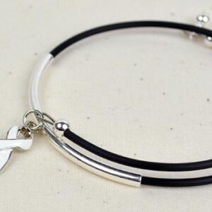 Inspire Awareness Wrap Bracelet w/ Ribbon Charm