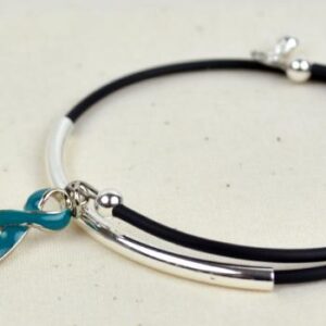 Inspire Awareness Wrap Bracelet w/ Ribbon Charm