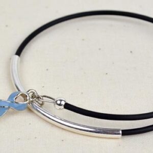 Inspire Awareness Wrap Bracelet w/ Ribbon Charm