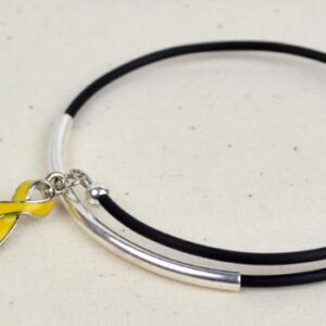 Inspire Awareness Wrap Bracelet w/ Ribbon Charm