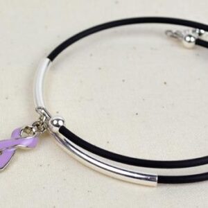 Inspire Awareness Wrap Bracelet w/ Ribbon Charm