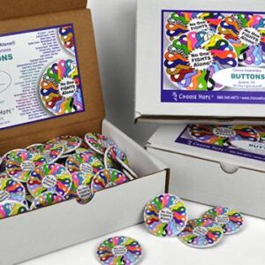 BOX - No One Fights Alone® Button (box of 100)