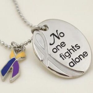 No One Fights Alone® Necklace w/ Ribbon Charm