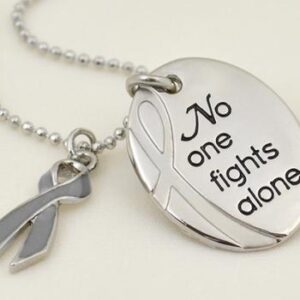 No One Fights Alone® Necklace w/ Ribbon Charm
