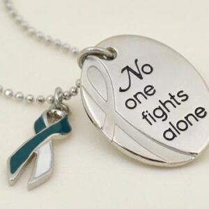 No One Fights Alone® Necklace w/ Ribbon Charm