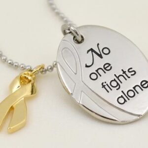 No One Fights Alone® Necklace w/ Ribbon Charm