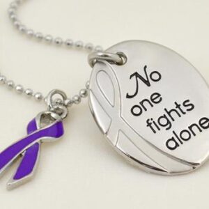 No One Fights Alone® Necklace w/ Ribbon Charm