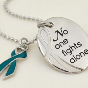 No One Fights Alone® Necklace w/ Ribbon Charm