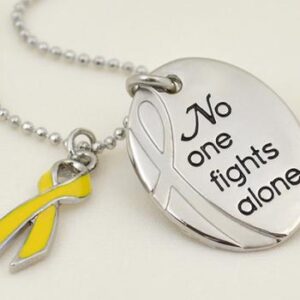 No One Fights Alone® Necklace w/ Ribbon Charm