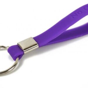 No One Fights Alone® Silicone Keychain