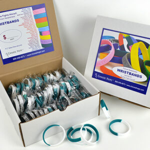 image showing our Cancer Sucks® Wristband Box of 50