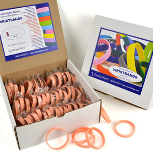 image showing our Cancer Sucks® Wristband Box of 50