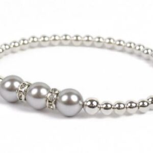 image showing a group photo of various colors of our pearls of hope cancer awareness bracelet