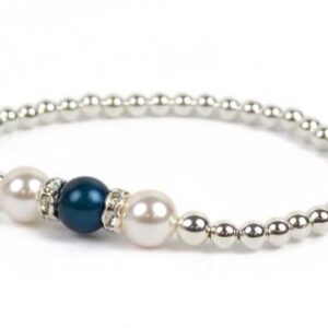 image showing a group photo of various colors of our pearls of hope cancer awareness bracelet