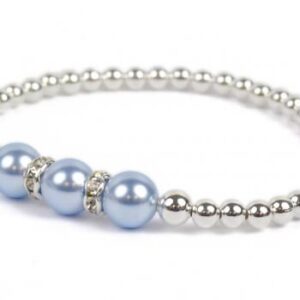 image showing a group photo of various colors of our pearls of hope cancer awareness bracelet
