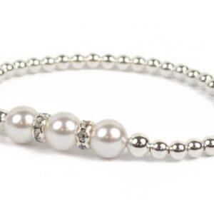 image showing a group photo of various colors of our pearls of hope cancer awareness bracelet