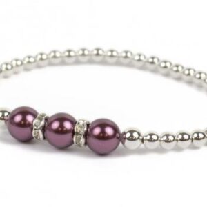 image showing a group photo of various colors of our pearls of hope cancer awareness bracelet
