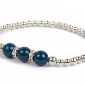 image showing a group photo of various colors of our pearls of hope cancer awareness bracelet