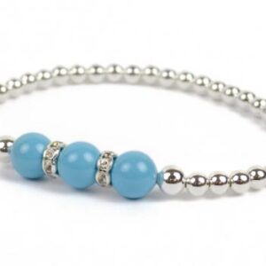 image showing a group photo of various colors of our pearls of hope cancer awareness bracelet