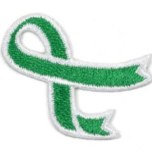 This image shows our Cancer Awareness Ribbon Applique in 6 different ribbon colors