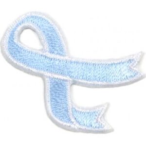 This image shows our Cancer Awareness Ribbon Applique in 6 different ribbon colors