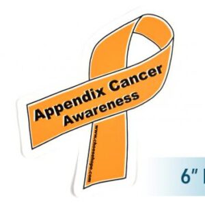 image showing a group photo of our 6 inch Peel-and-stick Cancer Ribbon Awareness Decals
