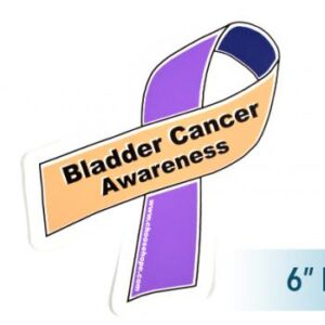 image showing a group photo of our 6 inch Peel-and-stick Cancer Ribbon Awareness Decals