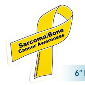 image showing a group photo of our 6 inch Peel-and-stick Cancer Ribbon Awareness Decals
