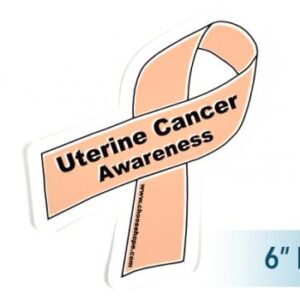 image showing a group photo of our 6 inch Peel-and-stick Cancer Ribbon Awareness Decals