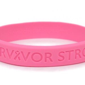 Survivor Strong Cancer Awareness Wristband in multiple cancer awareness colors