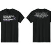 Image showing our Firefighter Cancer Awareness T-shirt in the color black