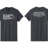 Image showing our Firefighter Cancer Awareness T-shirt in the color dark heather