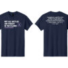 Image showing our Firefighter Cancer Awareness T-shirt in the color Navy Blue