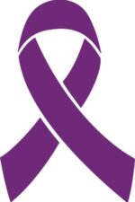 patch-Plum plum-colored ribbon for cancer caregivers